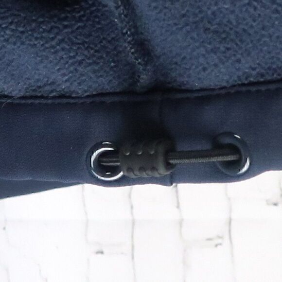 NAUTICA BLUE DOUBLE ZIP FLEECE LINED WINDBREAKER JACKET SIZE SMALL - Picture 11 of 12